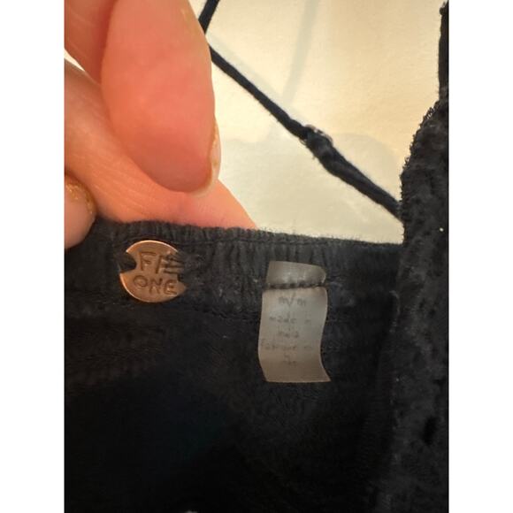 Free People Illektra Bralette Crop Top - Black - Medium - Picture 4 of 9